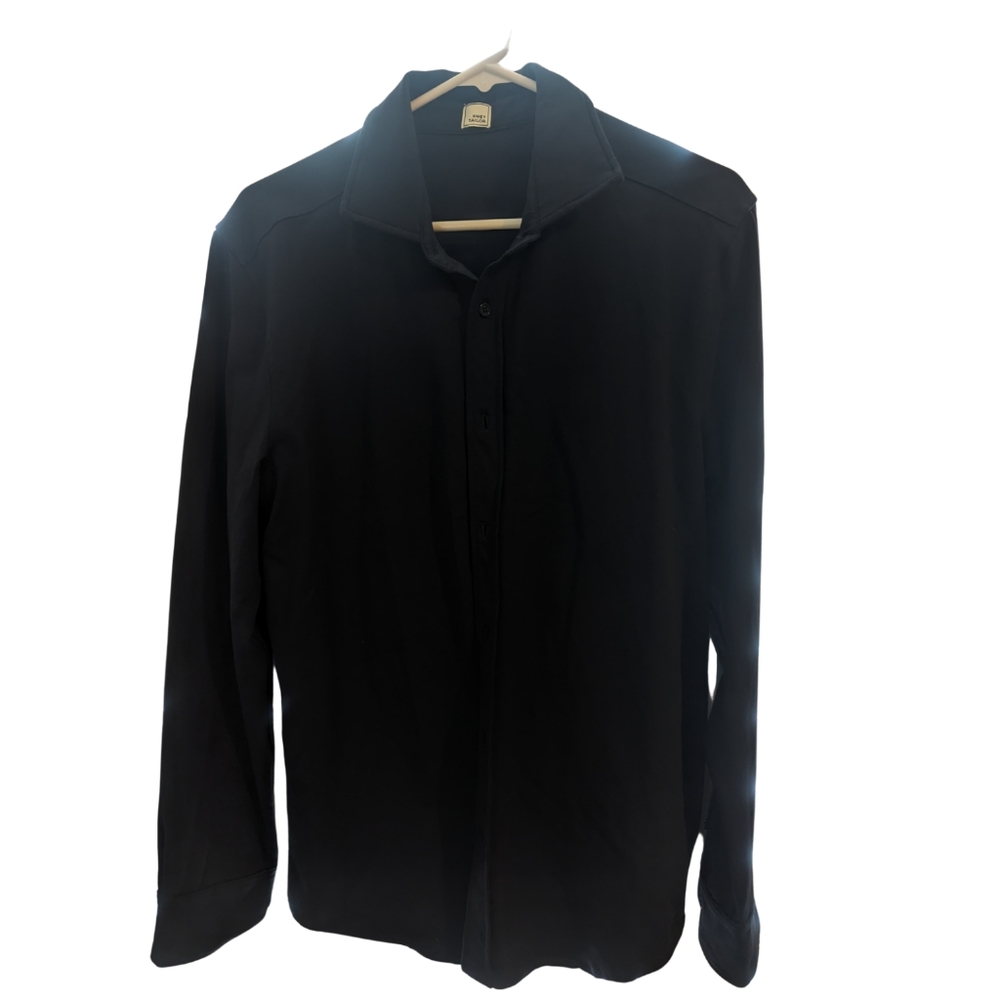 Swet Tailor - Button Up -Mens Large - Midnight Navy Blue NWOT